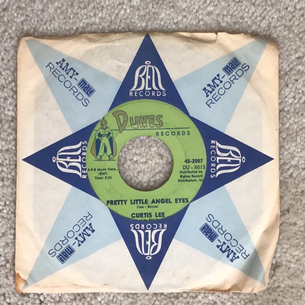 Vintage Curtis Lee 7” Vinyl Record, Dune Records, 1961